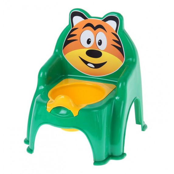 Highchair Inlea4Fun tigru în formă de oliță - Verde