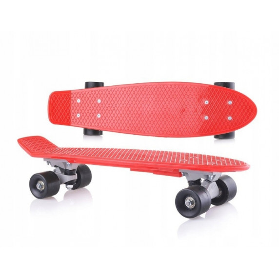 Skateboard - roșu - Inlea4Fun