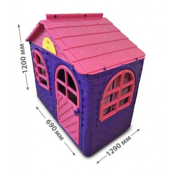 Căsuță de joacă pentru copii - 69x129x120 cm - Inlea4Fun DANUT - violet