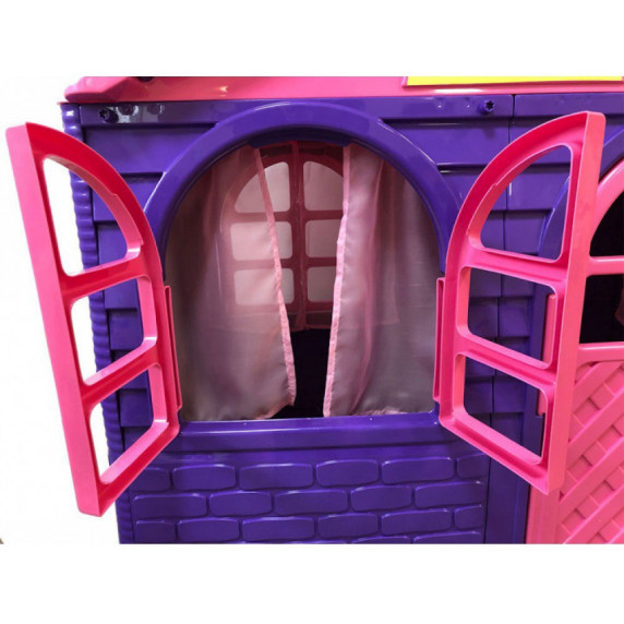 Căsuță de joacă pentru copii - 129x129x120 cm - Inlea4Fun DANUT - violet