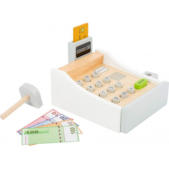 Casă de marcat din lemn pentru copii - SMALL FOOT Cash register