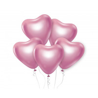 Set baloane - 6 buc GoDan - Beauty&Charm Platinum light pink hearts 