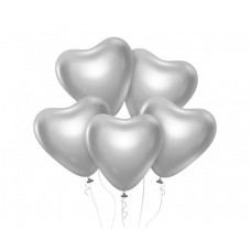 Set baloane - 6 buc GoDan - Beauty&Charm platinum silver hearts Preview