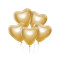 Set baloane - 6 buc GoDan - Beauty&Charm platinum gold hearts