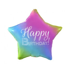 Balon- - Happy Birthday Star gradient  - Godan Preview