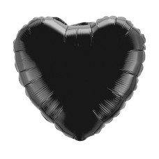 Balon în formă de inimă - 1 bucată - GoDan - negru Preview