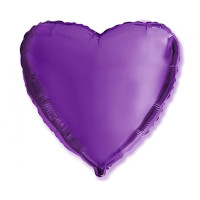 Balon în formă de inimă - 1 bucată - GoDan - violet 