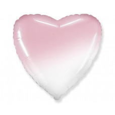 Balon în formă de inimă - 1 bucată - GoDan - alb/roz Preview