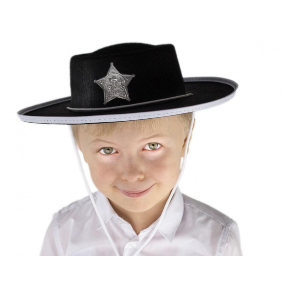 Pălărie sheriff pentru copii - GODAN - negru
