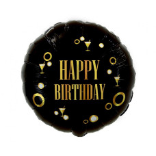 Balon- - Happy Birthday  B&G Party - negru -GoDan Preview