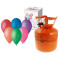 Butelie heliu + 25 baloane colorate - GoDan - portocaliu