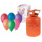 Butelie heliu + 25 baloane colorate - GoDan -  portocaliu