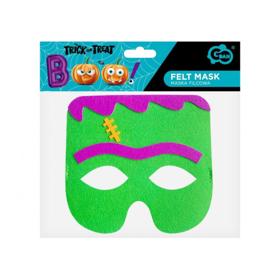 Mască pentru copii - 18x17 cm - Green Monster GoDan 