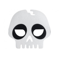 Mască pentru copii - craniu Halloween - 18x16,5 cm - GoDan 