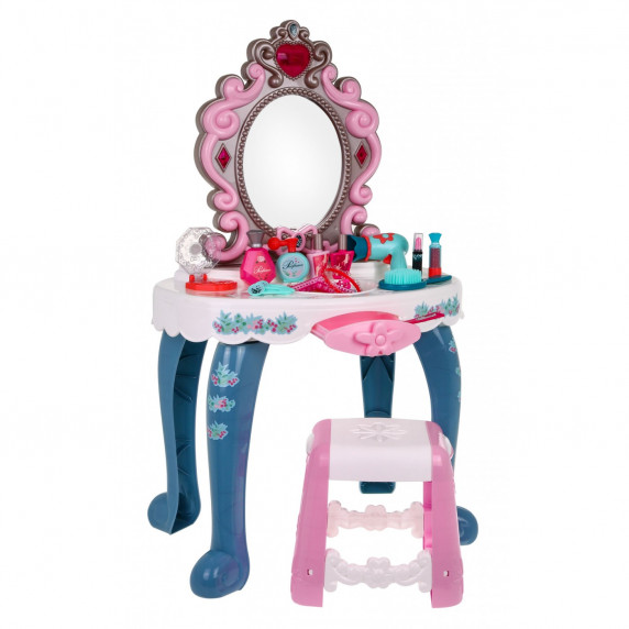 Masă de toaletă cu scaun și accessorii pentru copii - Inlea4Fun MY DRESSING TABLE