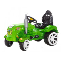 Tractor cu pedale - verde - Inlea4Fun 