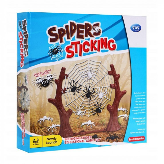 Joc de societate - Aruncă păianjenul - Inlea4Fun SPIDERS STICKING