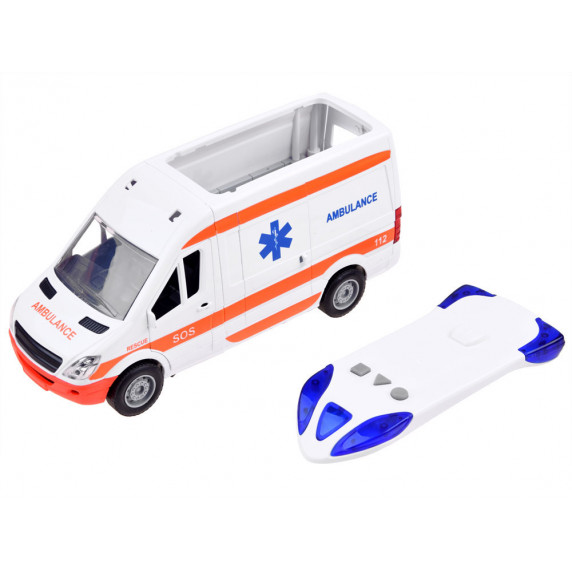 Ambulanță cu efecte de lumini și sunet - Inlea4Fun CITY SERVICE