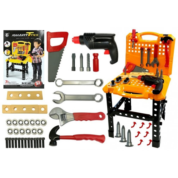 Set masă cu unelte pentru copii - Inlea4Fun SMART TOOLS