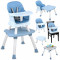 Scaun de masă bebe multifuncțional - 6 în1 -  Inlea4Fun - albastru