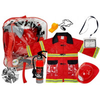 Costum pompier pentru copii cu accesorii -Inlea4Fun FIRE FIGHTING 