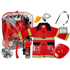 Costum pompier pentru copii cu accesorii -Inlea4Fun FIRE FIGHTING Preview
