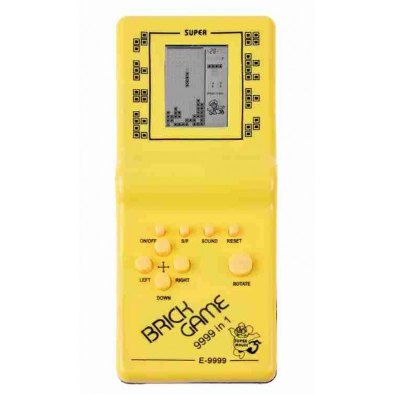 Joc de îndemânare tetris  Inlea4Fun BRICK GAME - galben