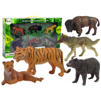 Set figurine de jucărie, animale sălbatice - 6 buc Inlea4fun - animale din Africa 