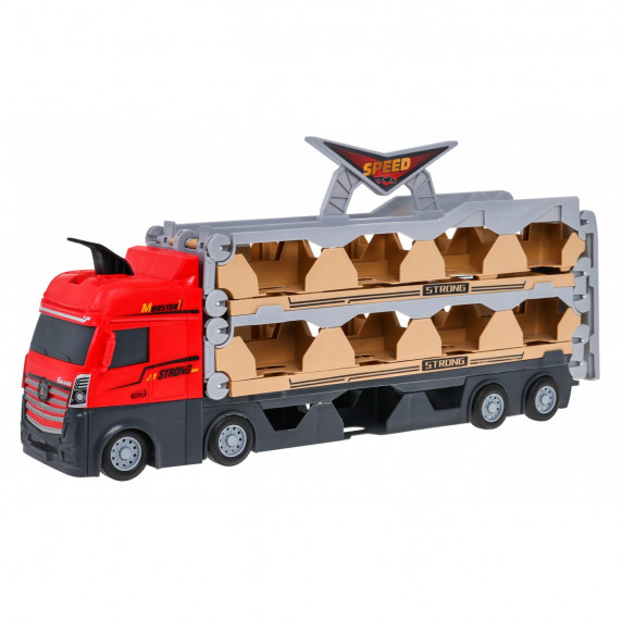 Camion transport auto de jucărie - Inlea4Fun CATAPULT TRUCK