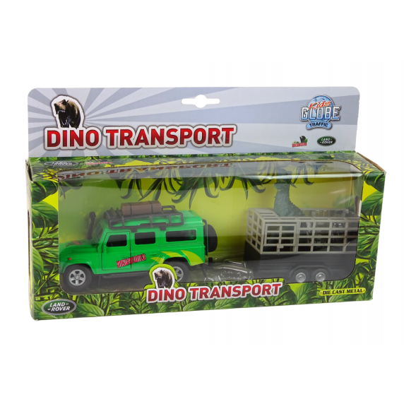 Mașină pentru transport animale - Inlea4Fun SAFARI SET - dinozaur