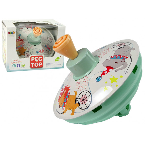 Jucărie pentru copii - Inlea4Fun PEG TOP - mentă
