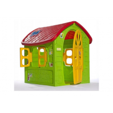 Căsuță de joacă pentru copii - Inlea4Fun My First Playhouse 5075 - verde/roșu Preview