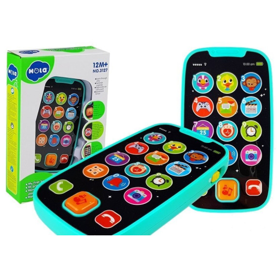 Telefon interactiv de jucărie - HOLA SmartPhone - albastru