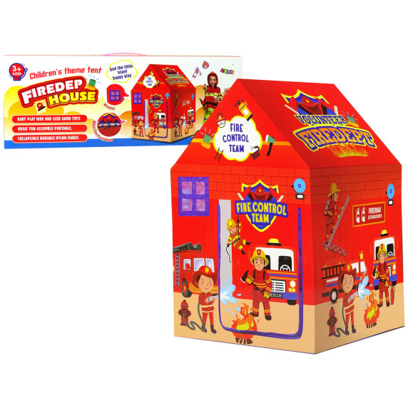 Cort de joacă pentru copii - Inlea4Fun FIREDEP HOUSE