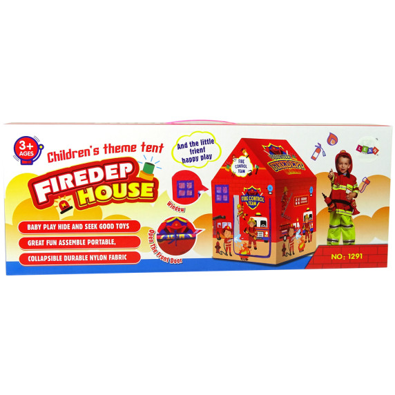 Cort de joacă pentru copii - Inlea4Fun FIREDEP HOUSE