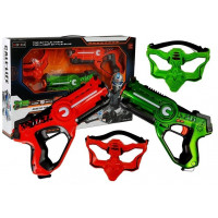 Armă laser cu mască - roșu/verde - Call Of Life 
