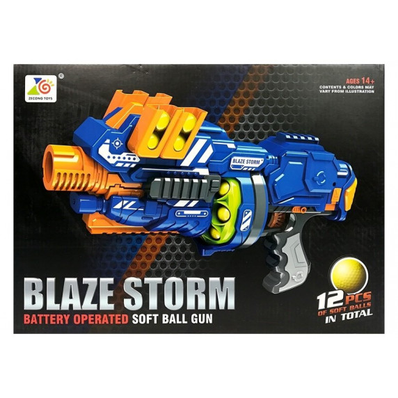 Pistol pentru copii cu bile din spumă Blaze Storm Inlea4fun