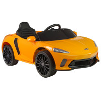 Mașină electrică lăcuită - Inlea4Fun McLaren GT 12V - galben 