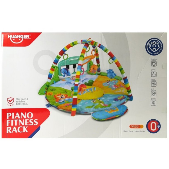 Saltea de joacă bebe cu pian - safari - Huanger