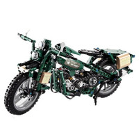Set de construcție motocicletă militară, Detech, Inlea4Fun 
