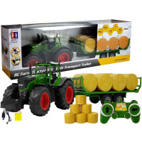 Tractor cu telecomandă și baloți de fân - Inlea4Fun RC FARM TRAKTOR 