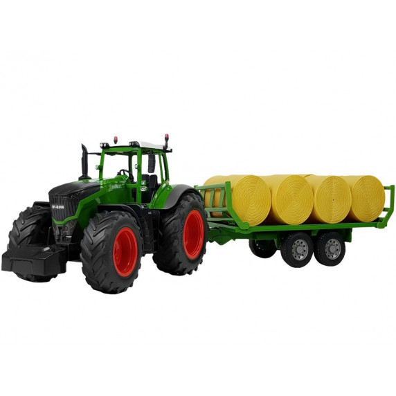 Tractor cu telecomandă și baloți de fân - Inlea4Fun RC FARM TRAKTOR