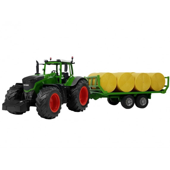 Tractor cu telecomandă și baloți de fân - Inlea4Fun RC FARM TRAKTOR