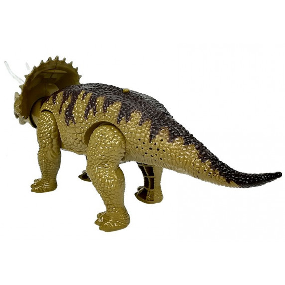 Figurină dinozaur cu efecte lumini și sunet - Triceratops Inlea4fun