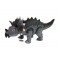 Dinozaur cu efecte lumini și sunet Triceratops, gri Inlea4Fun