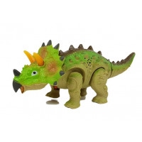 Figurină dinozaur cu efecte lumini și sunet - Triceratops Inlea4fun 