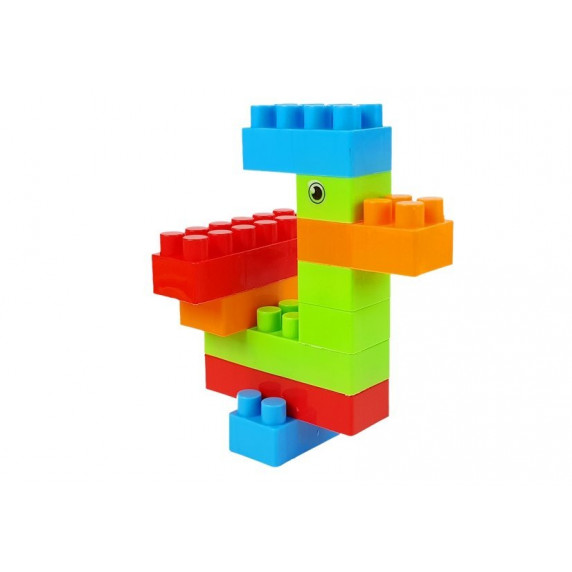 Cuburi colorate din plastic - 86 bucăți - Inlea4Fun BLOCKS