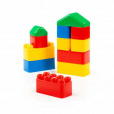 Cuburi colorate din plastic - 12 bucăți - POLESIE 61768 Preview