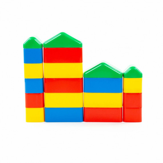 Cuburi din plastic colorate - 20 bucăți - POLESIE 61775