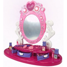Măsuță de toaletă pentru copii, cu oglindă, efecte lumini și sunet, roz, Dresser Mirorr Inlea4Fun Preview